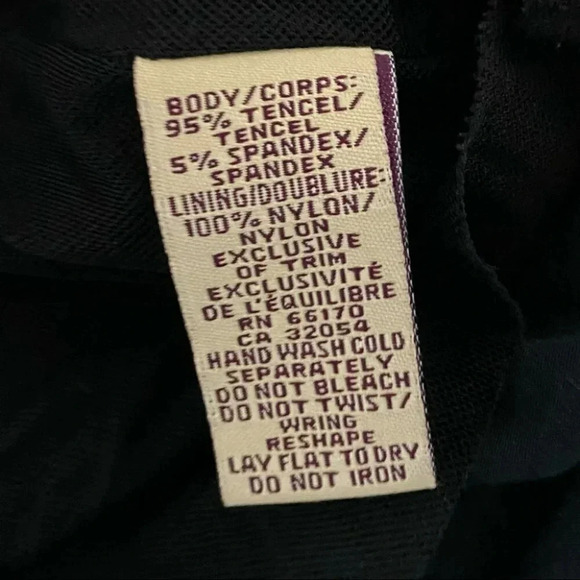 Free People S blue black color block tencel pull‎ on skirt office siren - Picture 4 of 6